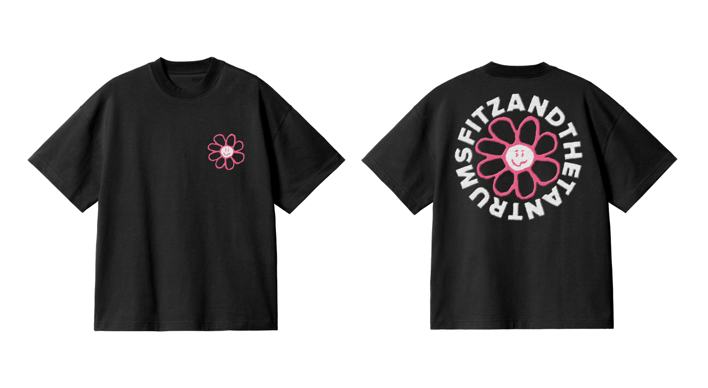Black Flower Tee