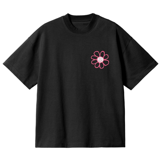 Black Flower Tee