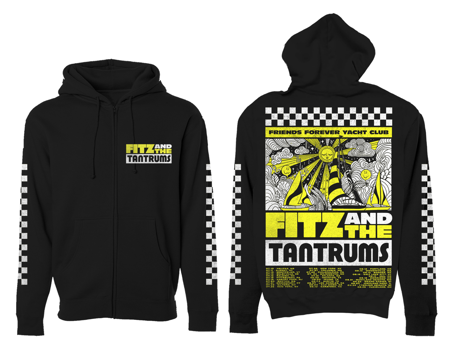 FFYC Black Zip-up Hoodie