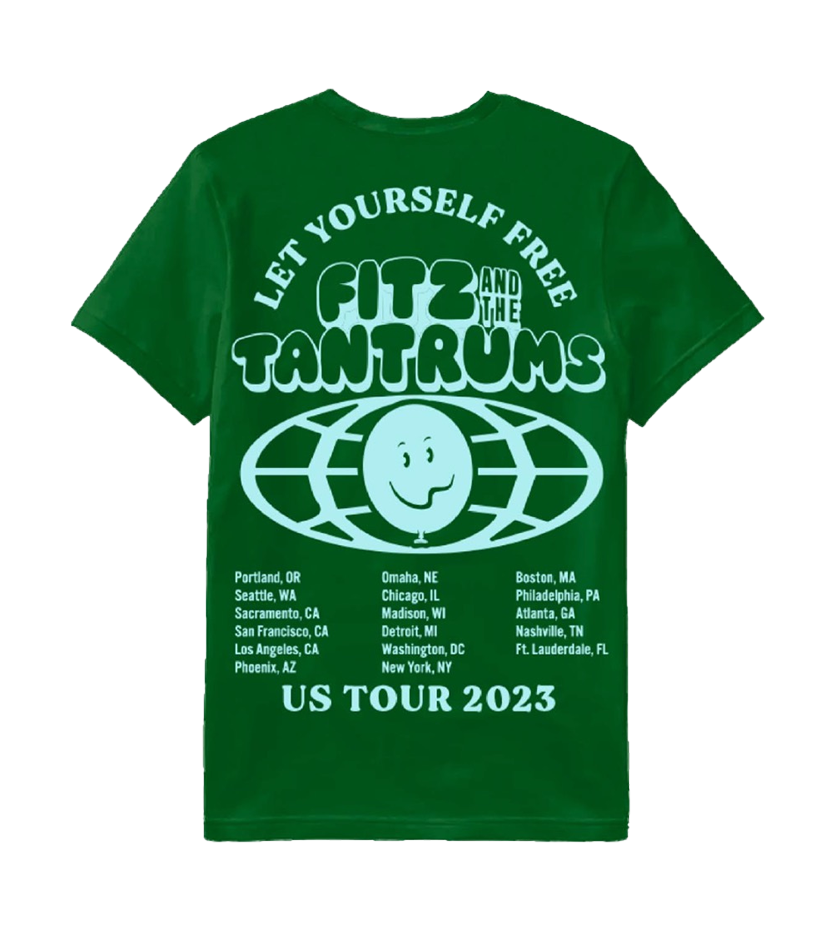 Let Yourself Free Green Tour Tee