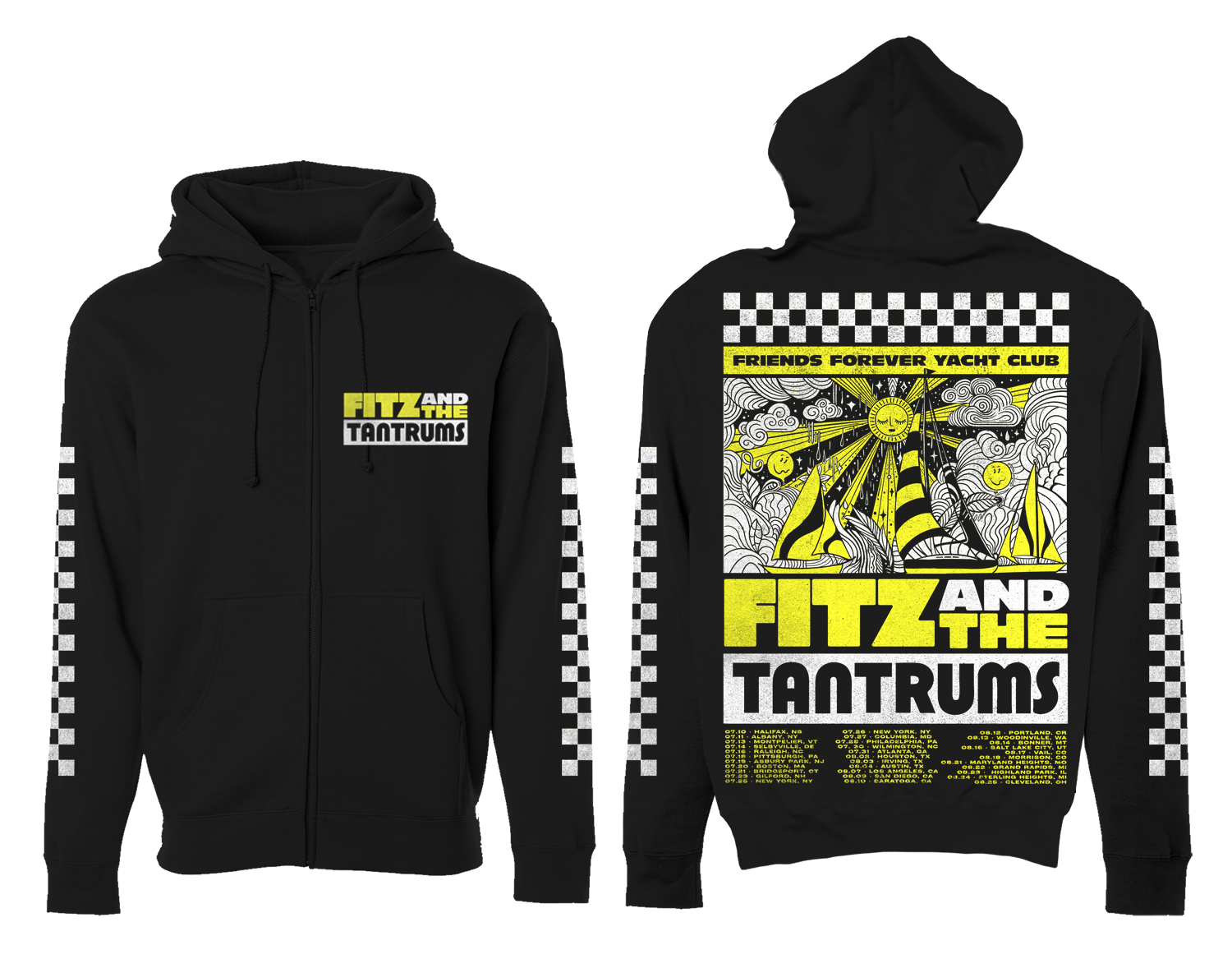 FFYC Black Zip-up Hoodie – Fitz & The Tantrums