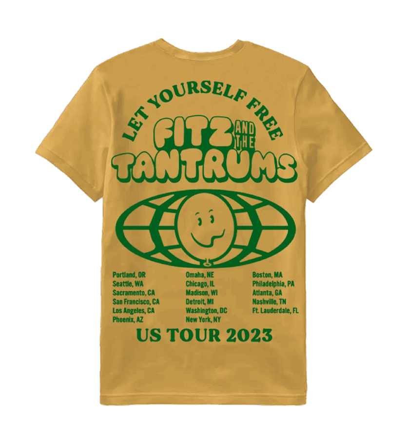 Let Yourself Free Yellow Tour Tee